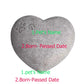 Heart Shaped Pet Memorial Stone - Weatherproof Paw Print Tribute