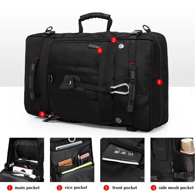 50L Waterproof Travel Backpack | 17.3" Laptop Multifunction Hiking Bag