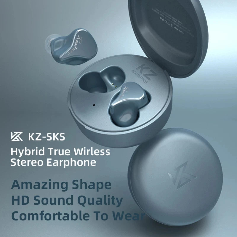 1DD+1BA Hybrid Earphones Bluetooth 5.2 TWS | Wireless HIFI Sport IEM