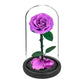 Preserved Rose in Glass Dome - Eternal LED Wedding Gift Rose