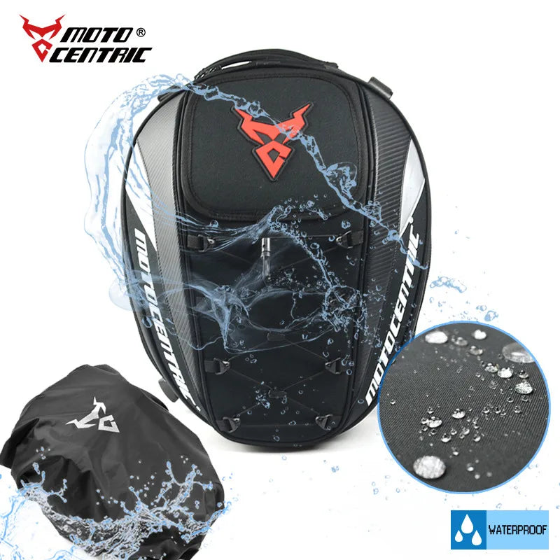 Motorcycle Tail Bag | Waterproof Expandable Rear Seat Backpack Cargo