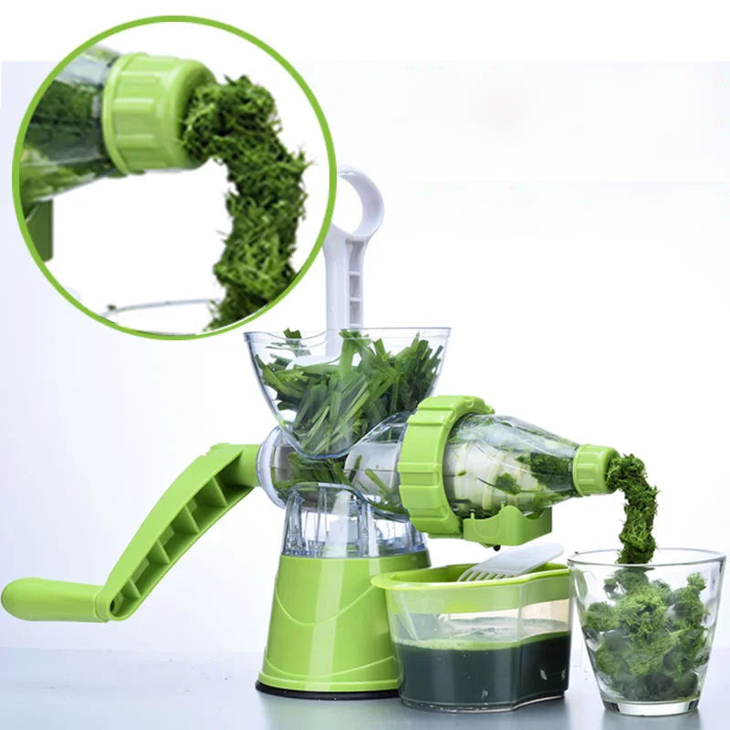Manual Cold Press Juicer | Portable Wheatgrass & Soft Fruit Juicer