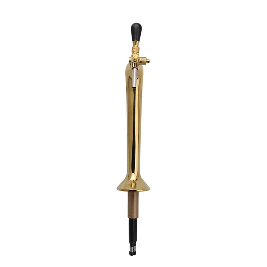 Titanium Finish Snake Beer Tower | Single Brass Tap Home Draught Font