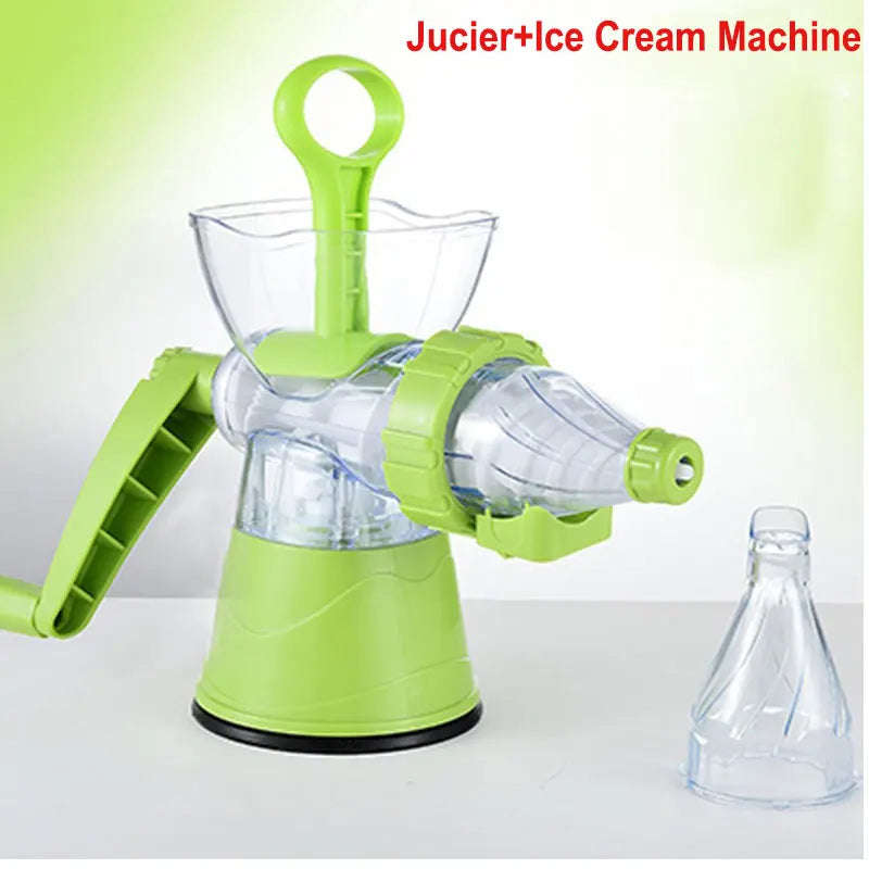 Manual Cold Press Juicer | Portable Wheatgrass & Soft Fruit Juicer