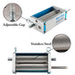 2-Roller Stainless Steel Malt Mill - Adjustable Grain Crusher