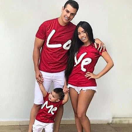 Love Me Matching Family Shirts | Valentine's Day Tees for Mum & Dad