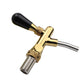Titanium Finish Snake Beer Tower | Single Brass Tap Home Draught Font