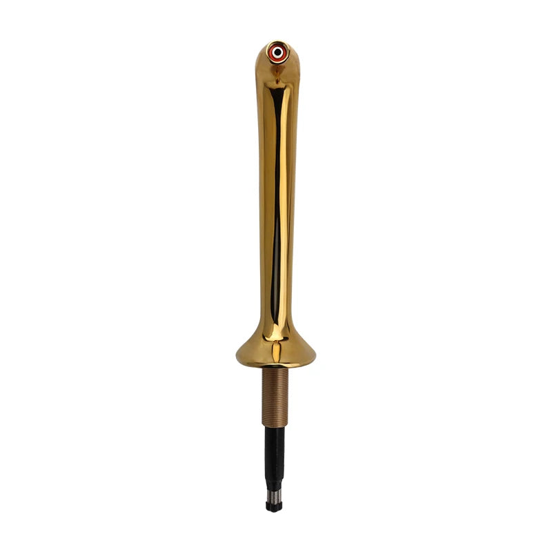 Titanium Finish Snake Beer Tower | Single Brass Tap Home Draught Font