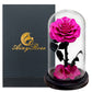Preserved Rose in Glass Dome - Eternal LED Wedding Gift Rose