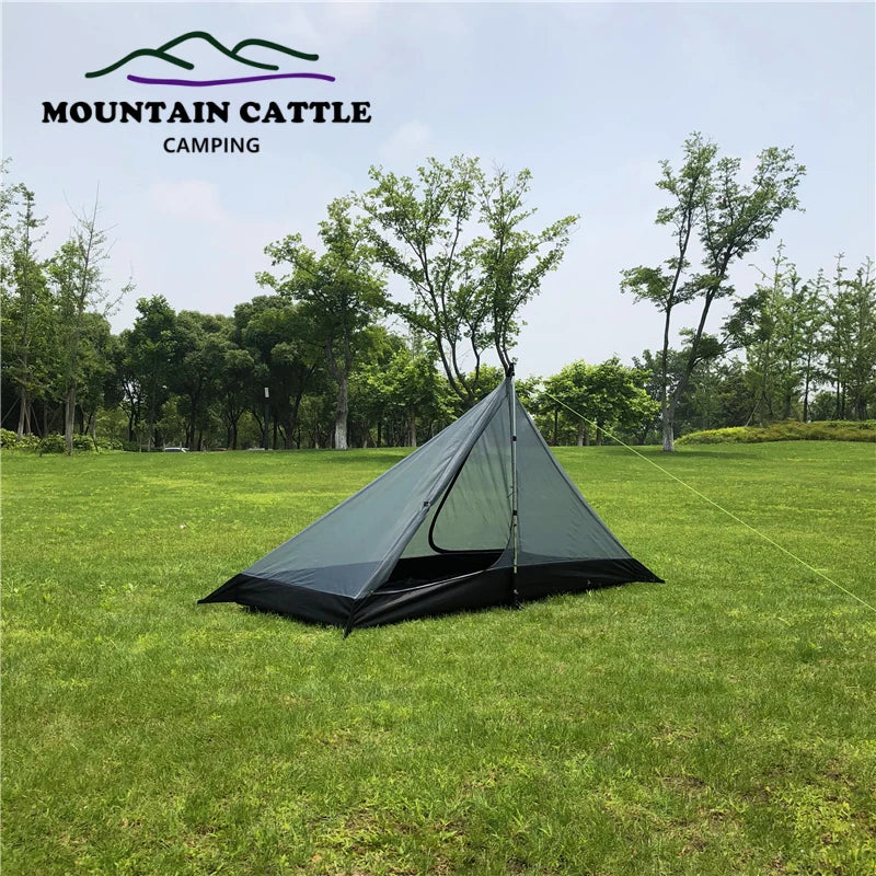 Ultralight Single Person Pyramid Tent - 4-Season Waterproof Shelter