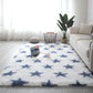 Non-slip Tie-dye Star Area Rug - Plush Living Room & Kids Mat