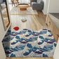 Washable Non-Slip Rug - Great Wave Sun Door Mat
