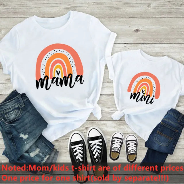 Family Matching T-Shirts | Mommy and Me Floral Heart Flower Outfits