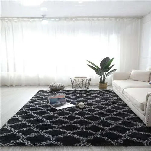 Non-slip Tie-dye Star Area Rug - Plush Living Room & Kids Mat