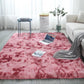 Soft Fluffy Tie-Dye Rug - Modern Plush Shaggy Area Carpet