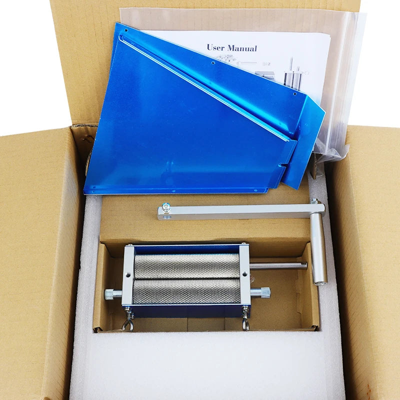 Adjustable 2-Roller Grain Mill | Stainless Malt Crusher & Homebrew Tool