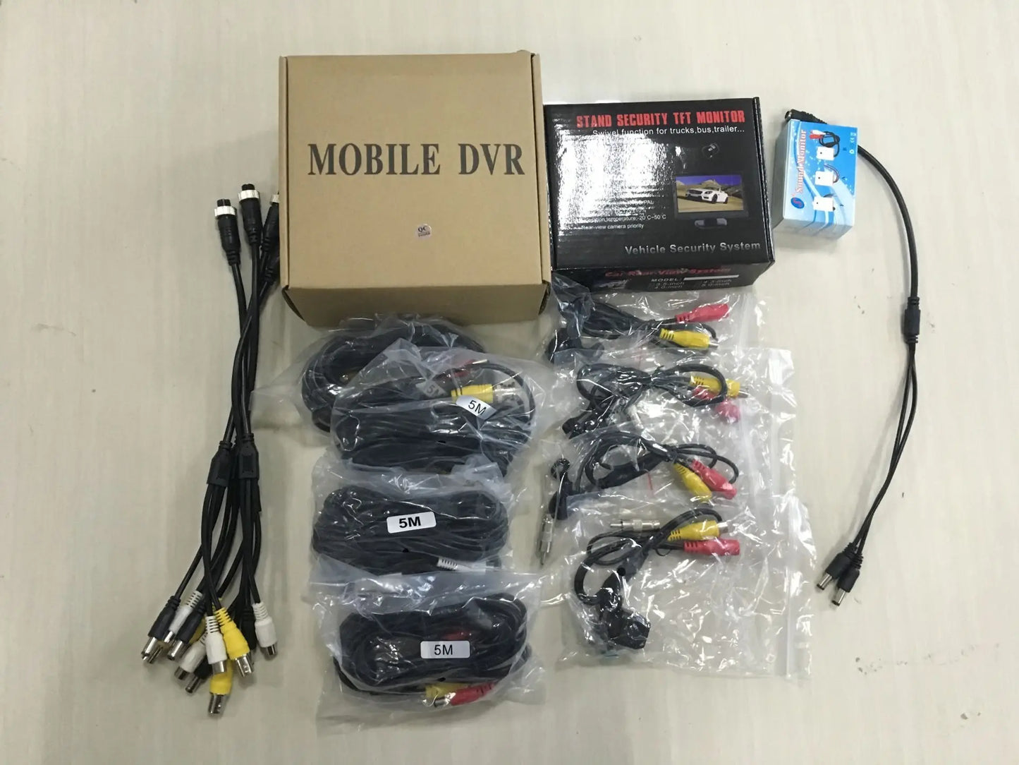 4-Channel Taxi & Rideshare MDVR Kit - 360° Cameras & 7" Monitor