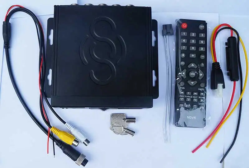 4-Channel Taxi & Rideshare MDVR Kit - 360° Cameras & 7" Monitor