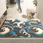 Washable Non-Slip Rug - Great Wave Sun Door Mat