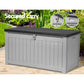 Outdoor Storage Box 190L | Lockable Garden Bench Tool Shed Black