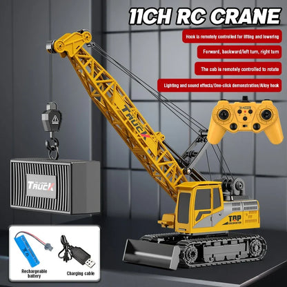 15CH RC Spray Crane Truck | Alloy Metal Remote Control Engineering Toy