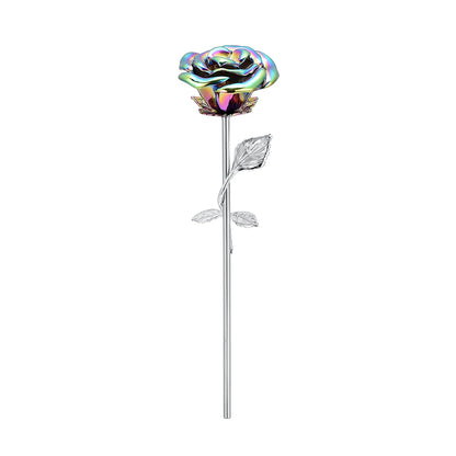 Rose Flower Cremation Jewellery - Stainless Steel Ashes Urn