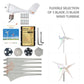 400W Wind Turbine Generator - 12V 24V 6-Blade with MPPT