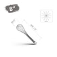 Stainless Steel Balloon Whisk Set | 8" 10" 12" Manual Egg Beater Tools