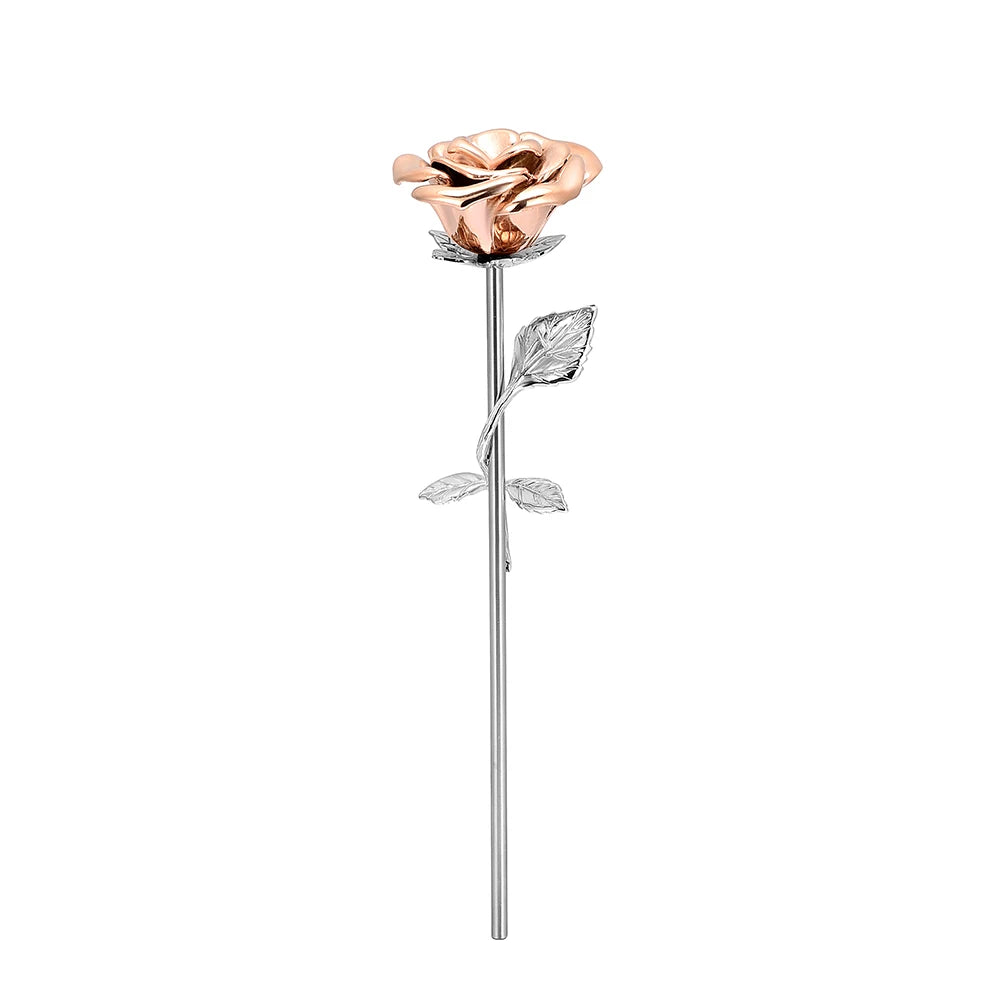 Rose Flower Cremation Jewellery - Stainless Steel Ashes Urn