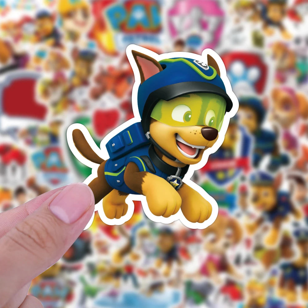 50PCS Cartoon Dog Stickers | Waterproof PVC DIY Toy Decoration Decals