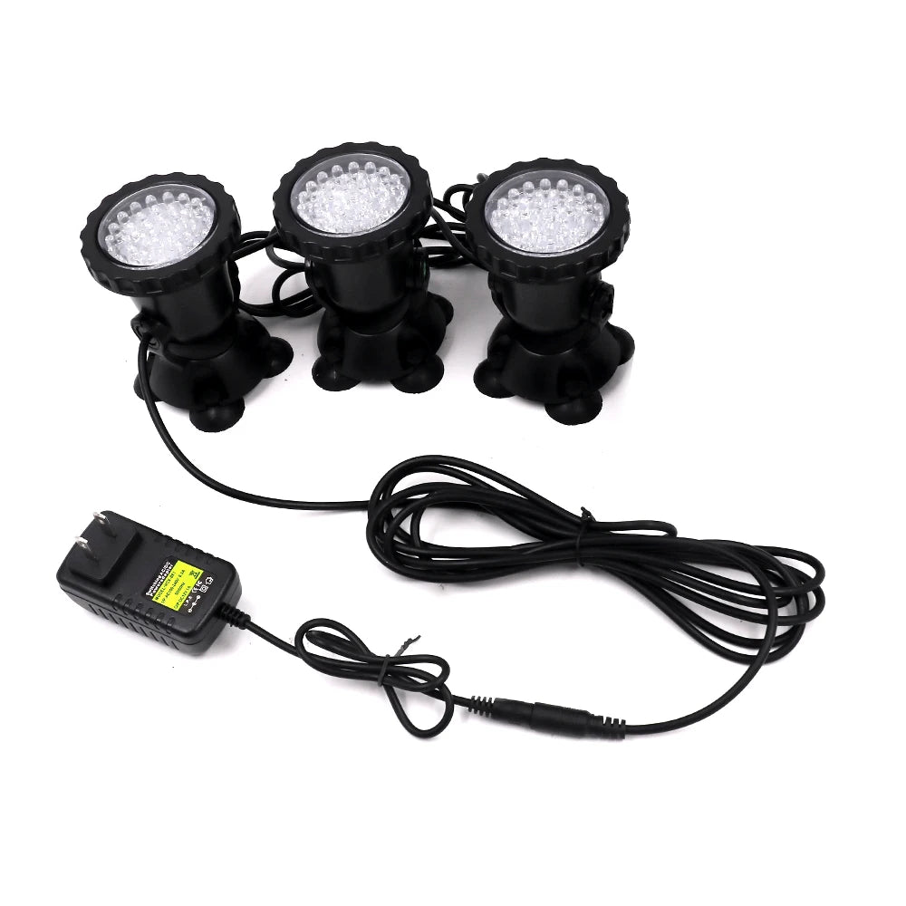 IP68 Waterproof LED Underwater Light - 12V RGB Pool Spot