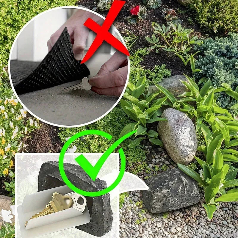 Hidden Key Hider Rock - Realistic Stone Outdoor Spare Box