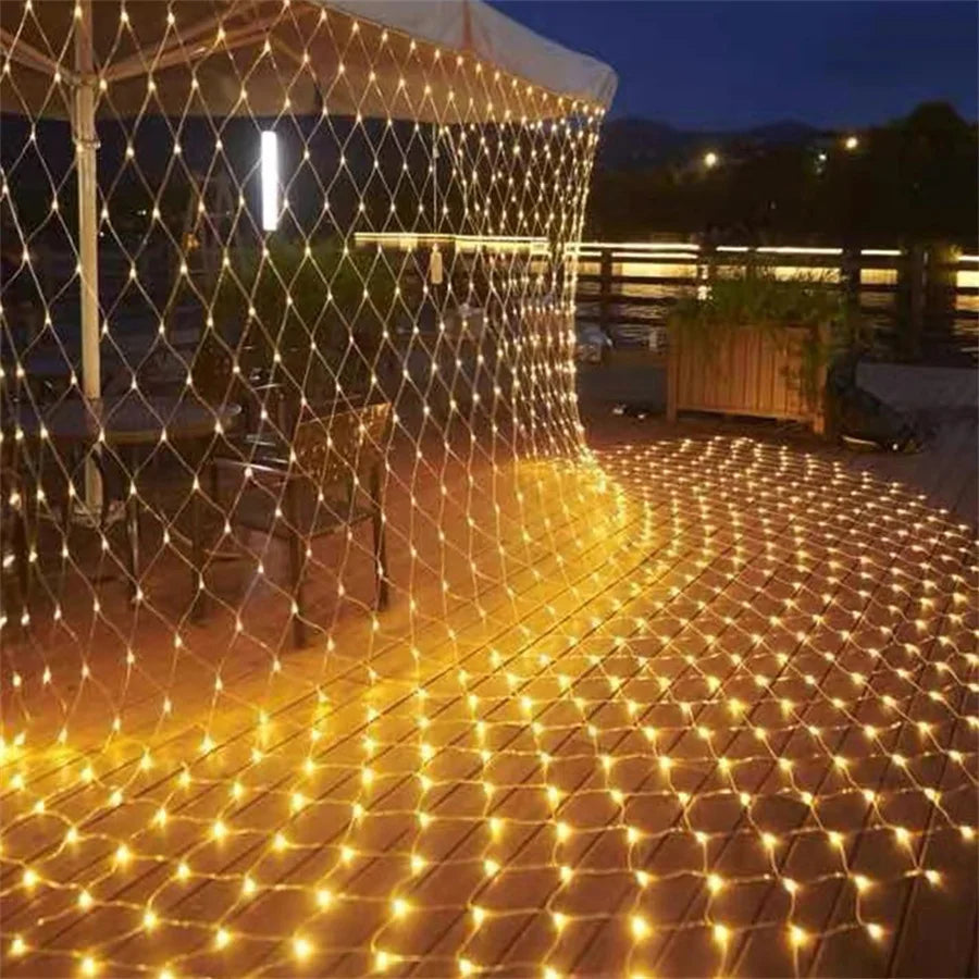 Outdoor Christmas Net Lights | LED Fairy Mesh Light With 8 Modes Set