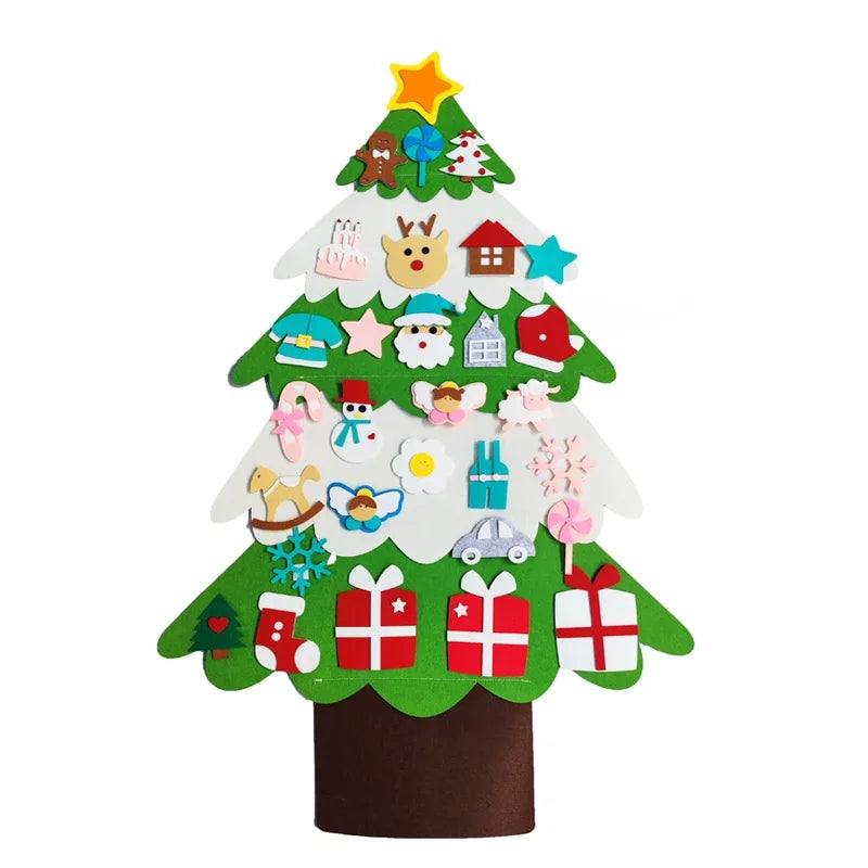 DIY Felt Christmas Tree for Toddlers - Montessori Wall Hanging