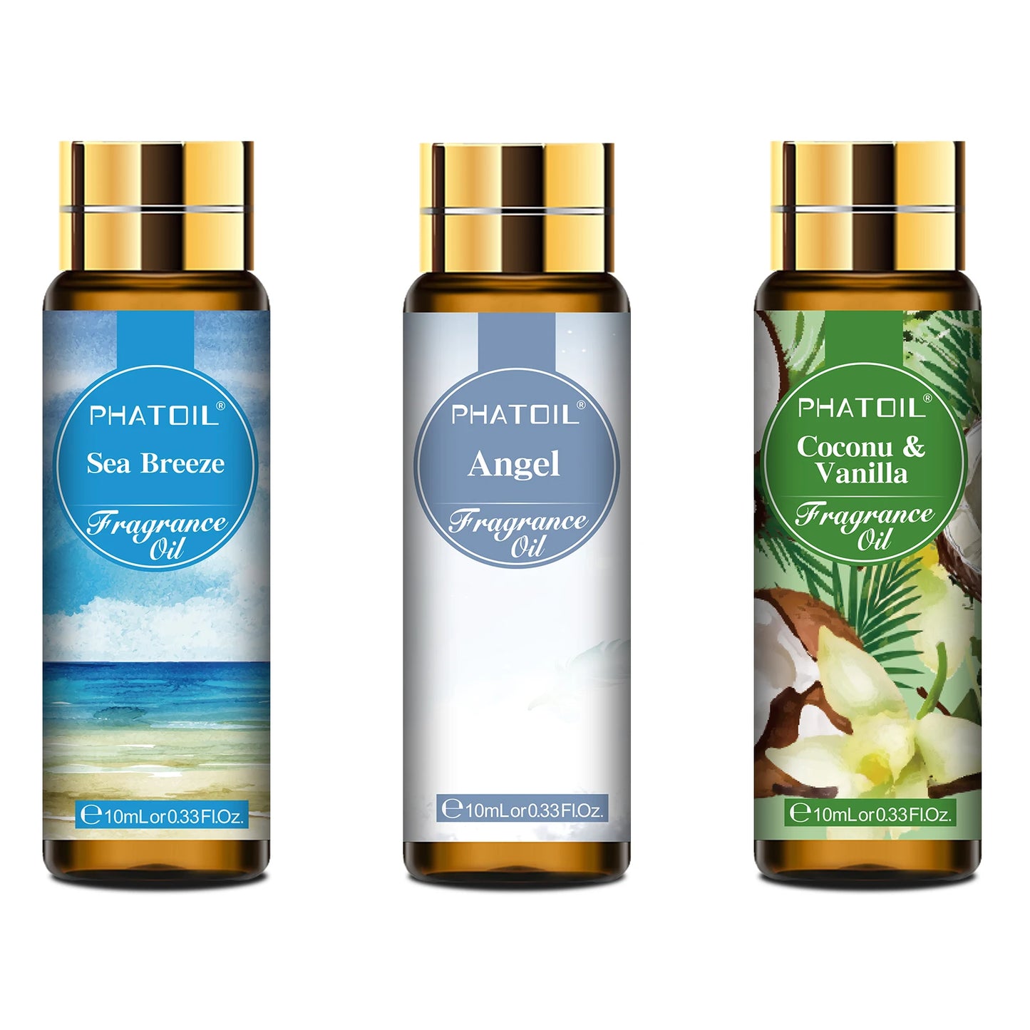 10ml Coconut & Vanilla Fragrance Oil - Fresh Linen Aroma Oil