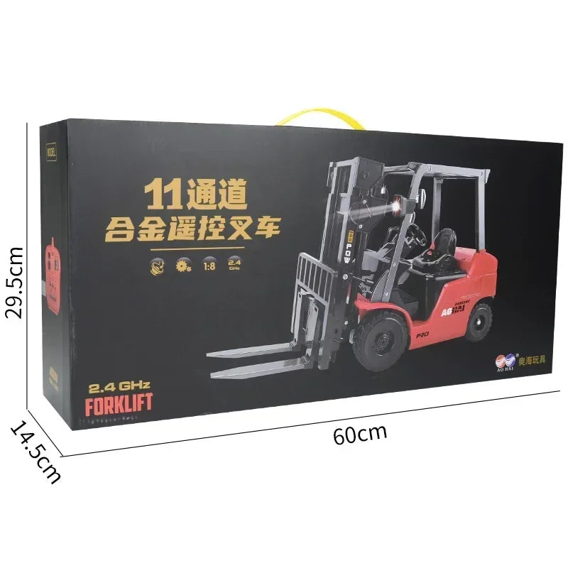 RC Forklift Truck 1:8 Scale | 2.4G Remote Control Motorized Lift Toy