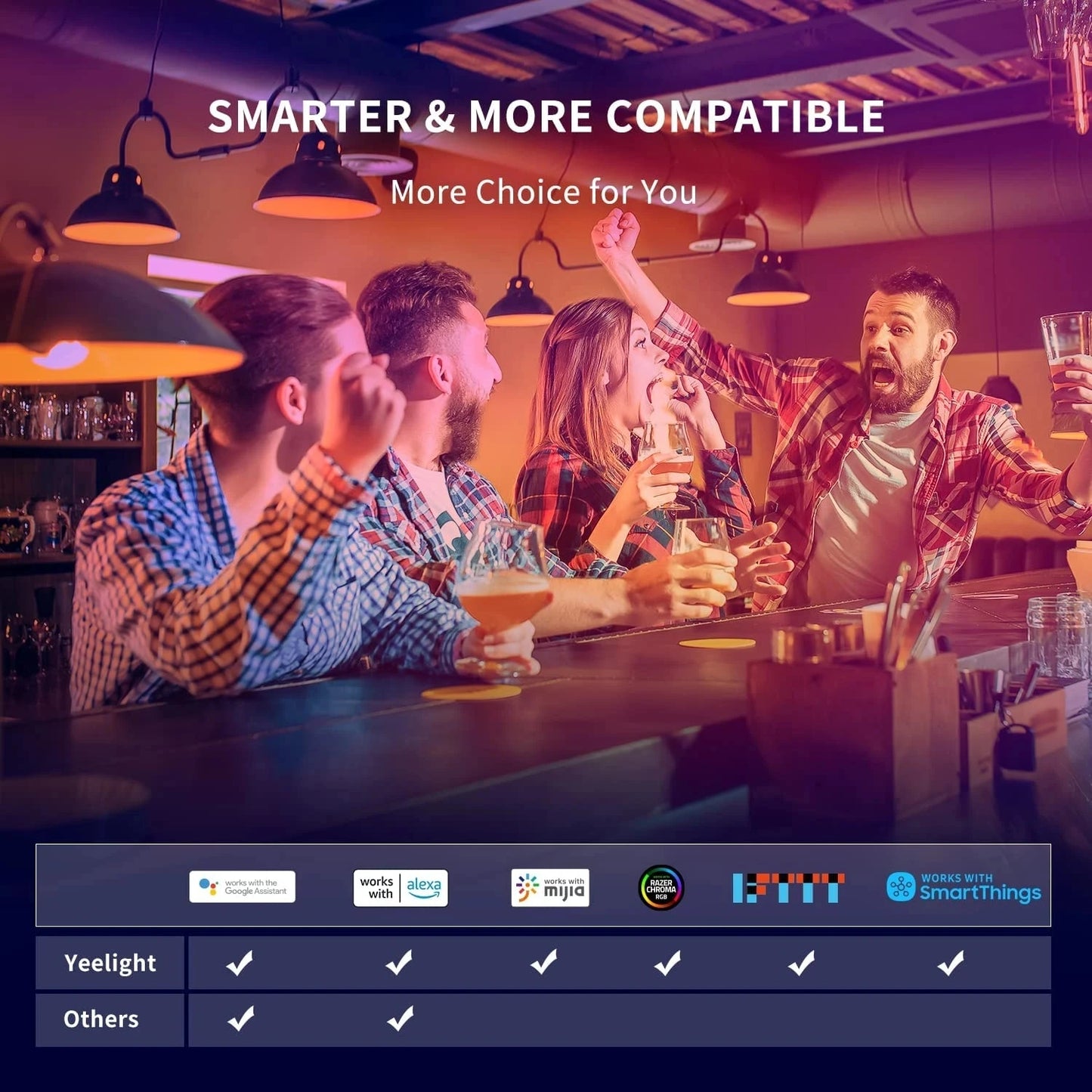 Smart LED W3 Bulb E26 WiFi | 900lm App Control RGB Colour Mood Light