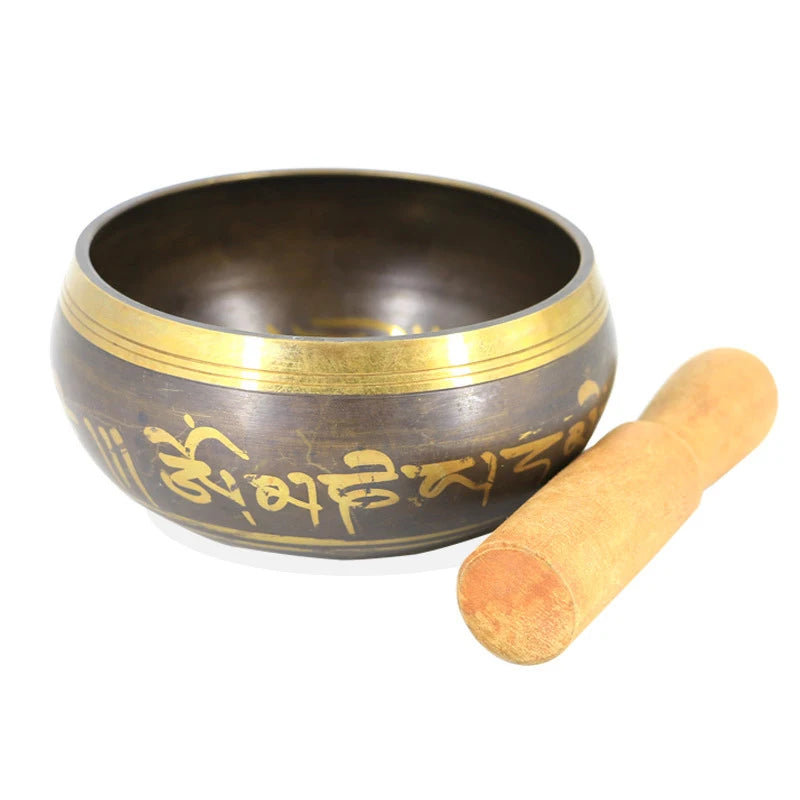 Buddha Sound Bowl | Tibetan Meditation Bell Yoga Singing Bowl with Rod