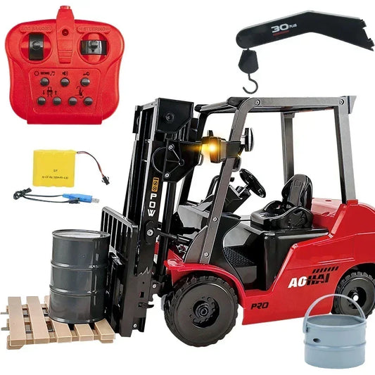 RC Forklift Truck 1:8 Scale | 2.4G Remote Control Motorized Lift Toy