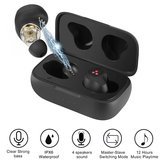 ENC Wireless Earbuds | S115 Plus TWS Stereo Noise Cancelling Headset