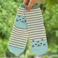 5 Pairs Women's Cat Socks - Cute Animal Cartoon Cotton Art