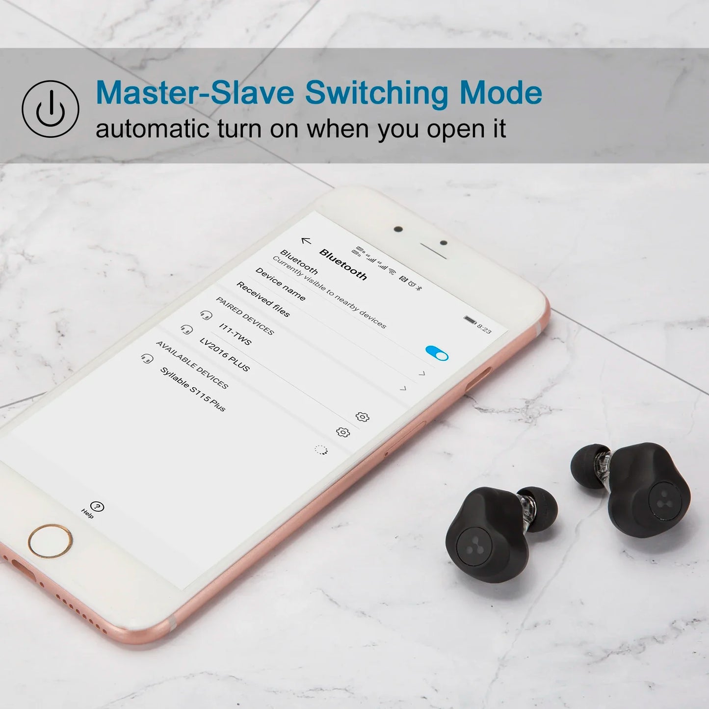 S115 Plus ENC Wireless Earbuds - TWS Bluetooth Earphones
