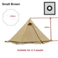 Ultralight 4-Season Pyramid Teepee Tent - Snow Skirt & Chimney Hole