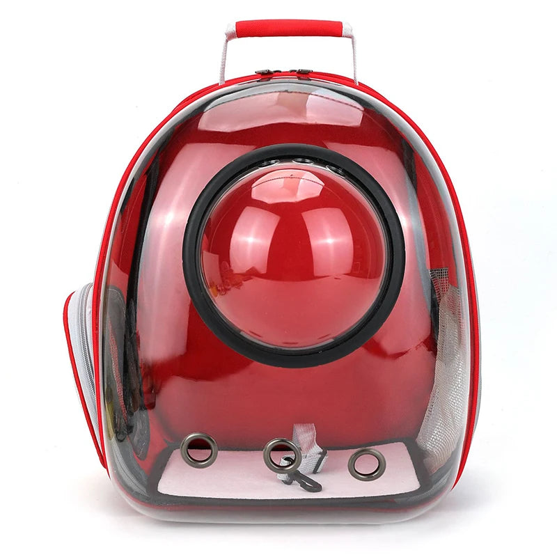Transparent Cat Backpack - Breathable Space Capsule Pet Carrier