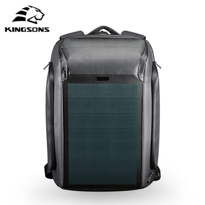 Solar Laptop Backpack | 15.6" USB Charging Anti-Theft Travel Bag