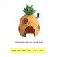 Aquarium Pineapple House | Cartoon Fish Tank Hideout Decor Ornament