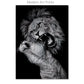 Black & White Lion Canvas Painting | Modern Animal Wall Art Mural Print