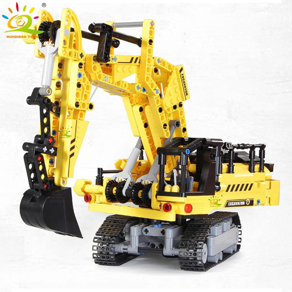 Engineering Excavator Truck Building Blocks | 841PCS MOC Vehicle Set