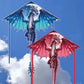 Large Dragon Kite for Kids | Delta Nylon Fabric Outdoor Wind Toy Set