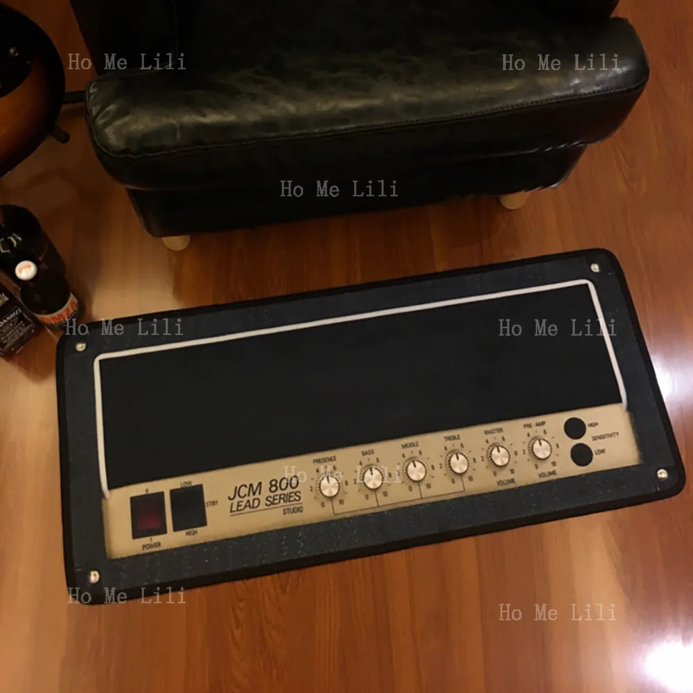 Guitar Amp Door Mat | Retro Amplifier Music Room Area Rug